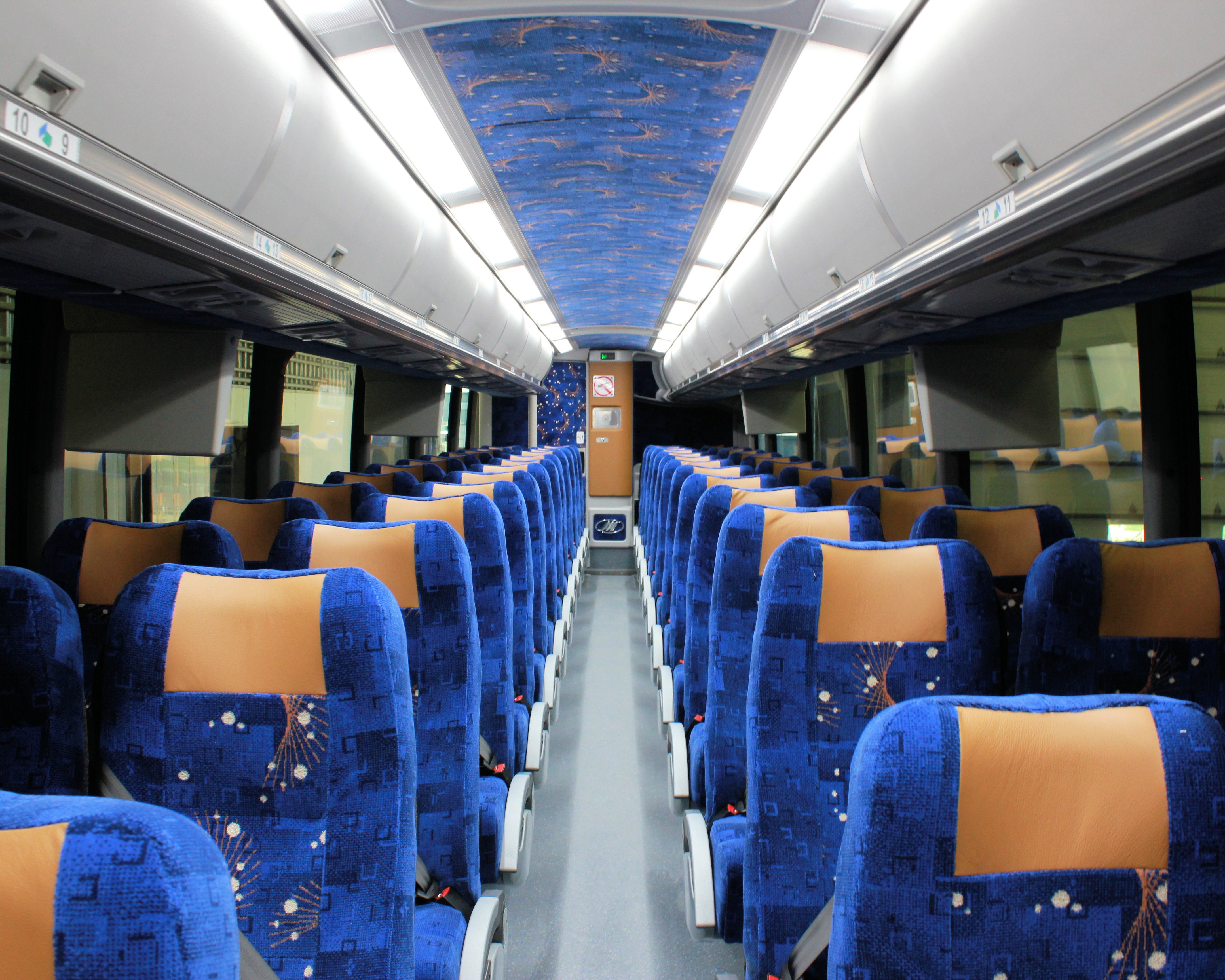 Coach bus interior